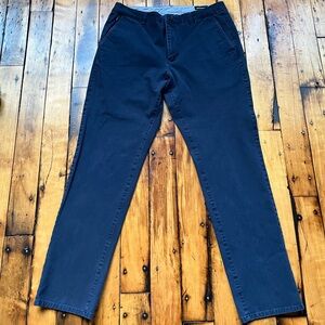 Bonobos Men’s 35x34 (Fits 35x32) Chino‎ Pants Navy Blue Slim Fit Golf Stretch